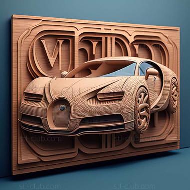 3D мадэль Bugatti Chiron (STL)